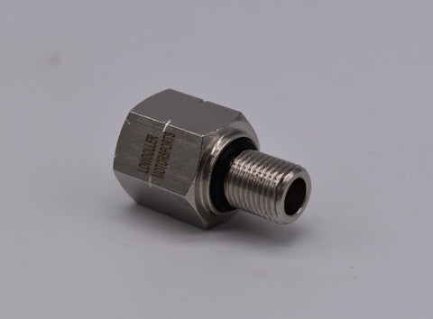 M10x1.0 Male to 1/8" NPT Female Adapter PN: 251036