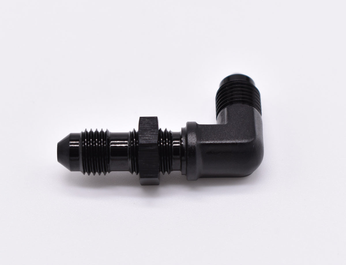-3AN 90 Degree Bulkhead with Securing Nut PN: 456185