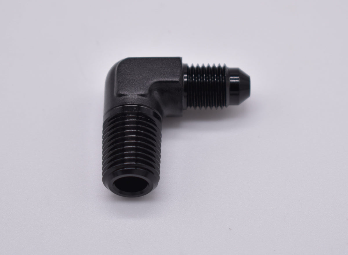 1/4" NPT to -4AN 90 Degree Adapter PN: 456206