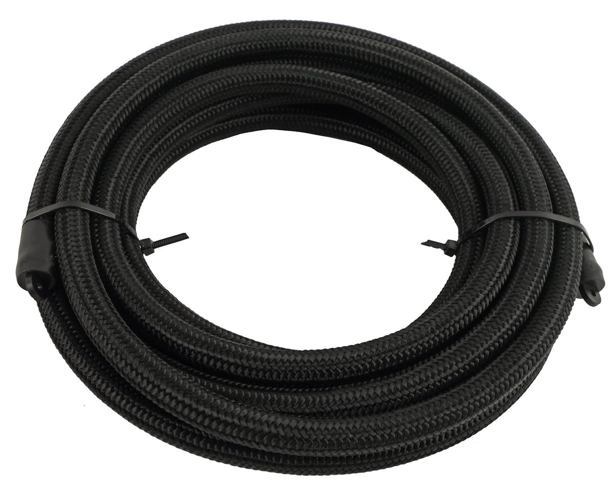 6AN ProSeries Blk 230 Nyln Stainless Core Hose