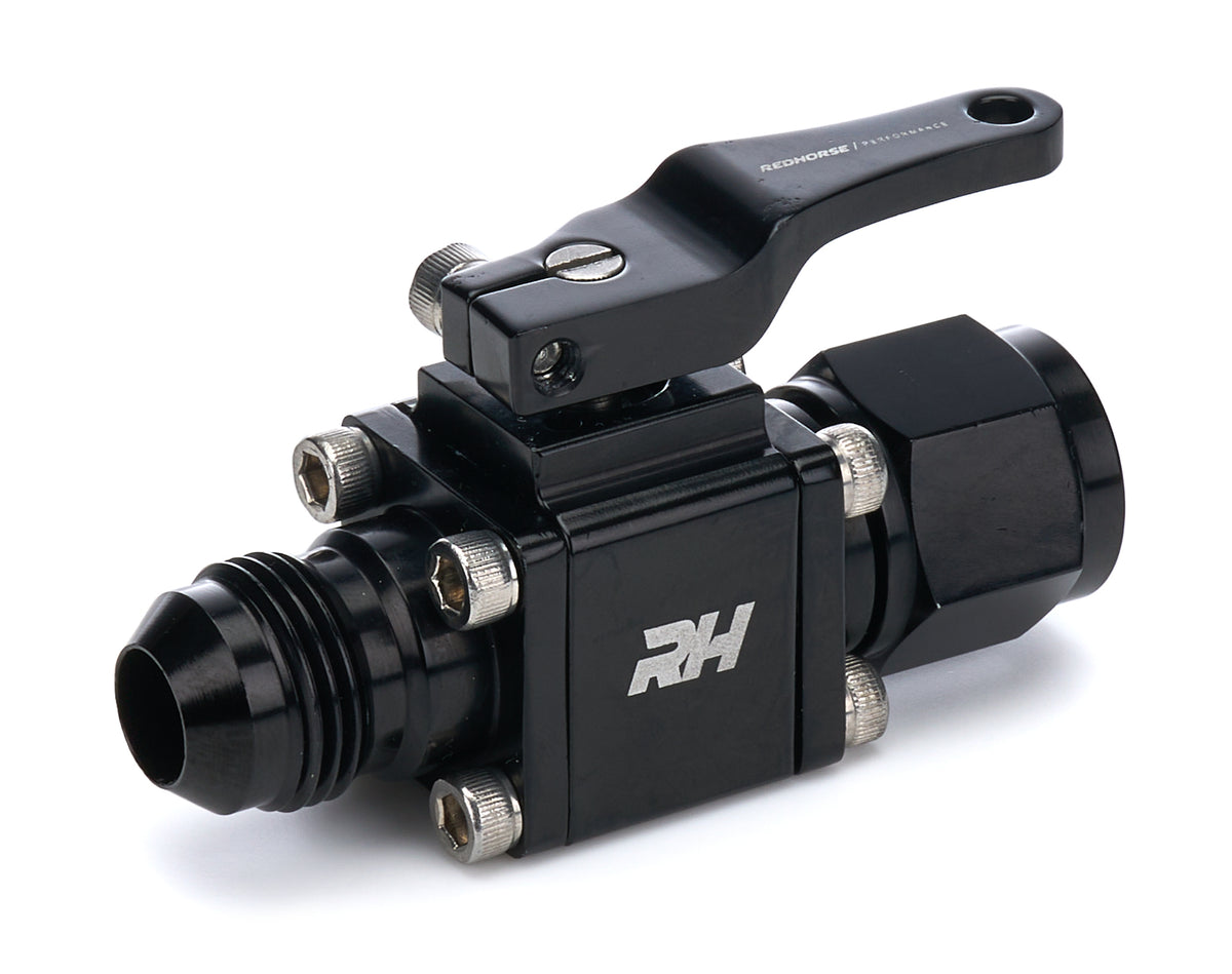 Inline Shut Off Valve 8AN Female Inlet/Outlet