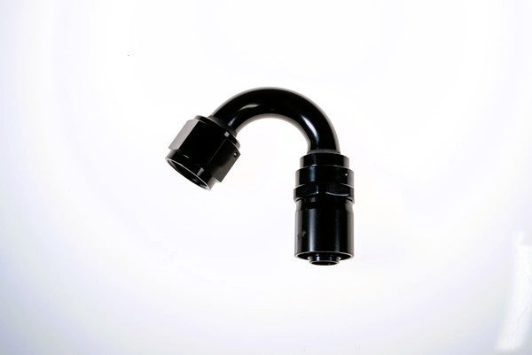 10AN 150Deg Crimp Hose End Black