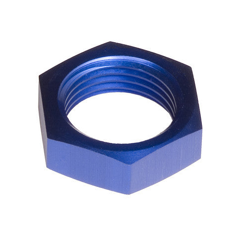 8AN Aluminum Bulkhead Nut 2/pkg Blue