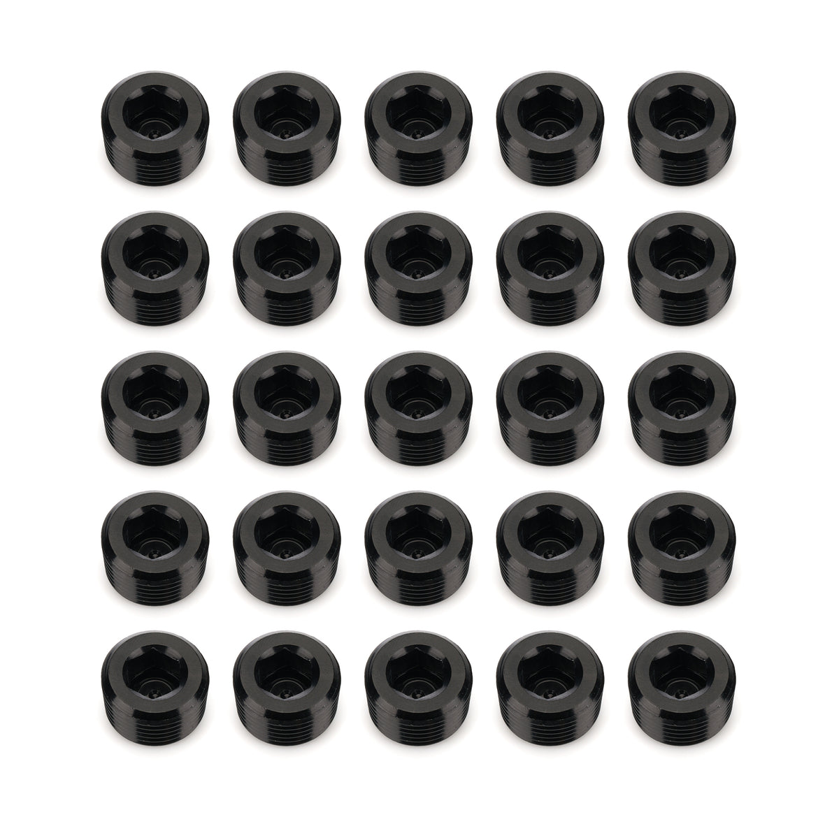 3/8in NPT Socket Head Pipe Plug 25/pkg Black