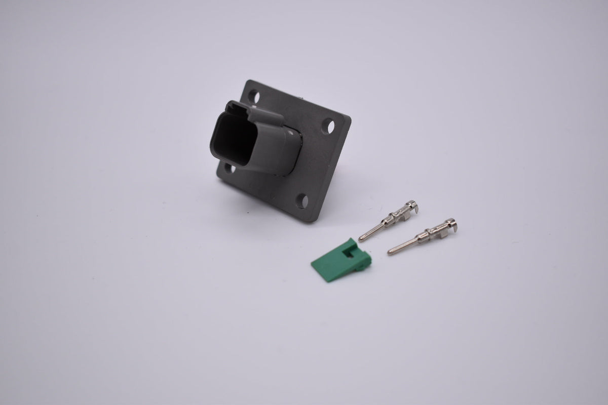 Deutsch DT 2 Pin Flanged Receptacle DT04-2P-L012 PN: 35564