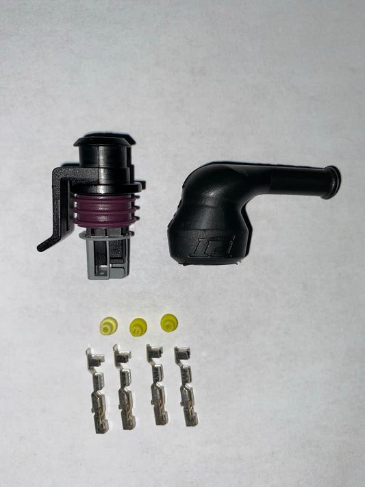 Pressure Sensor Connector Kit With 90 Degree Fueltech Boot