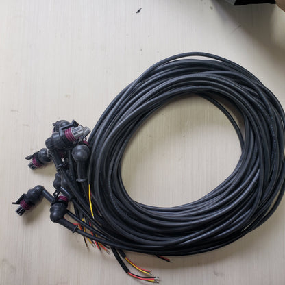 SALE! (10 pack) 15ft Pre-Wired Cables with 90* Rubber Boot PN: 356604