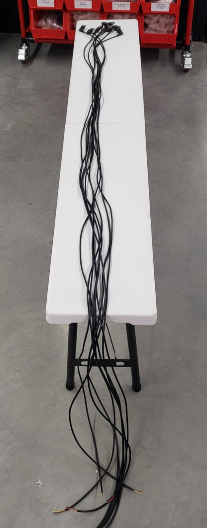 SALE! (10 pack) 15ft Pre-Wired Cables with 90* Rubber Boot PN: 356604