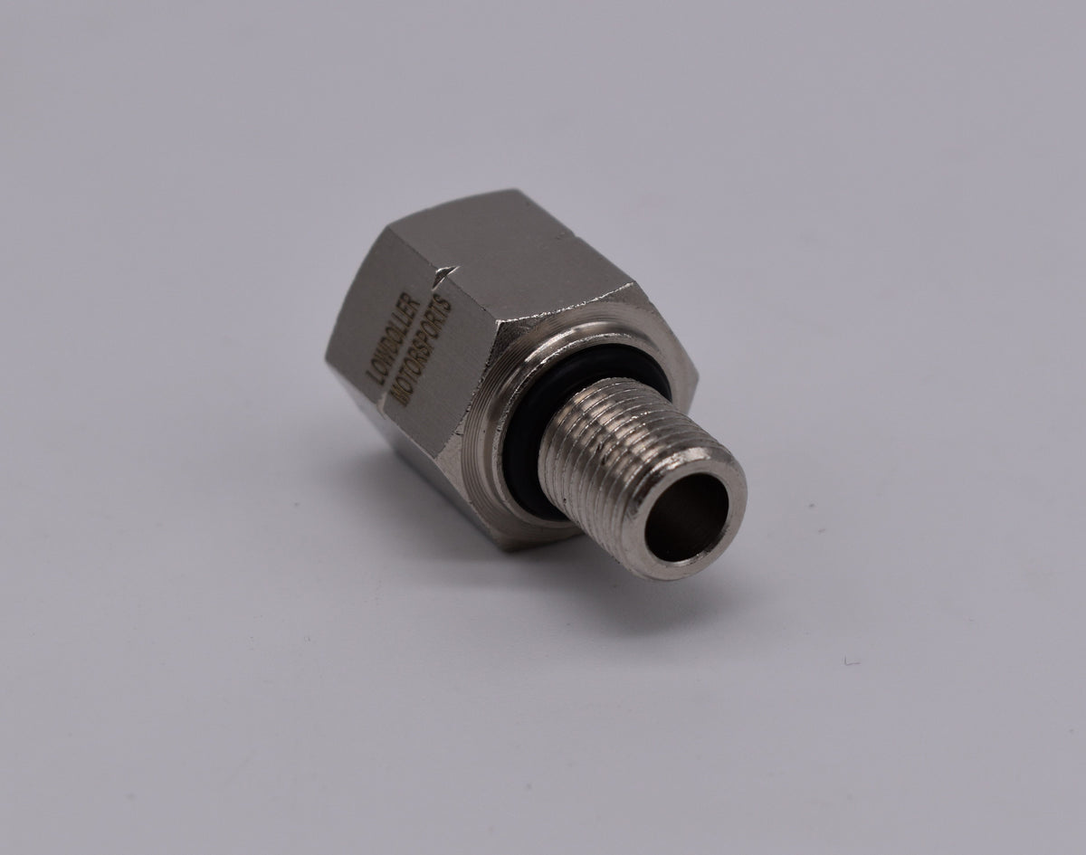 M10x1.0 Male to 1/8" NPT Female Adapter PN: 251036
