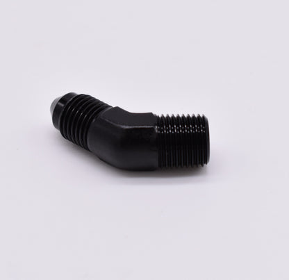 1/8" NPT Male to -3AN Male 45 Degree PN: 456173