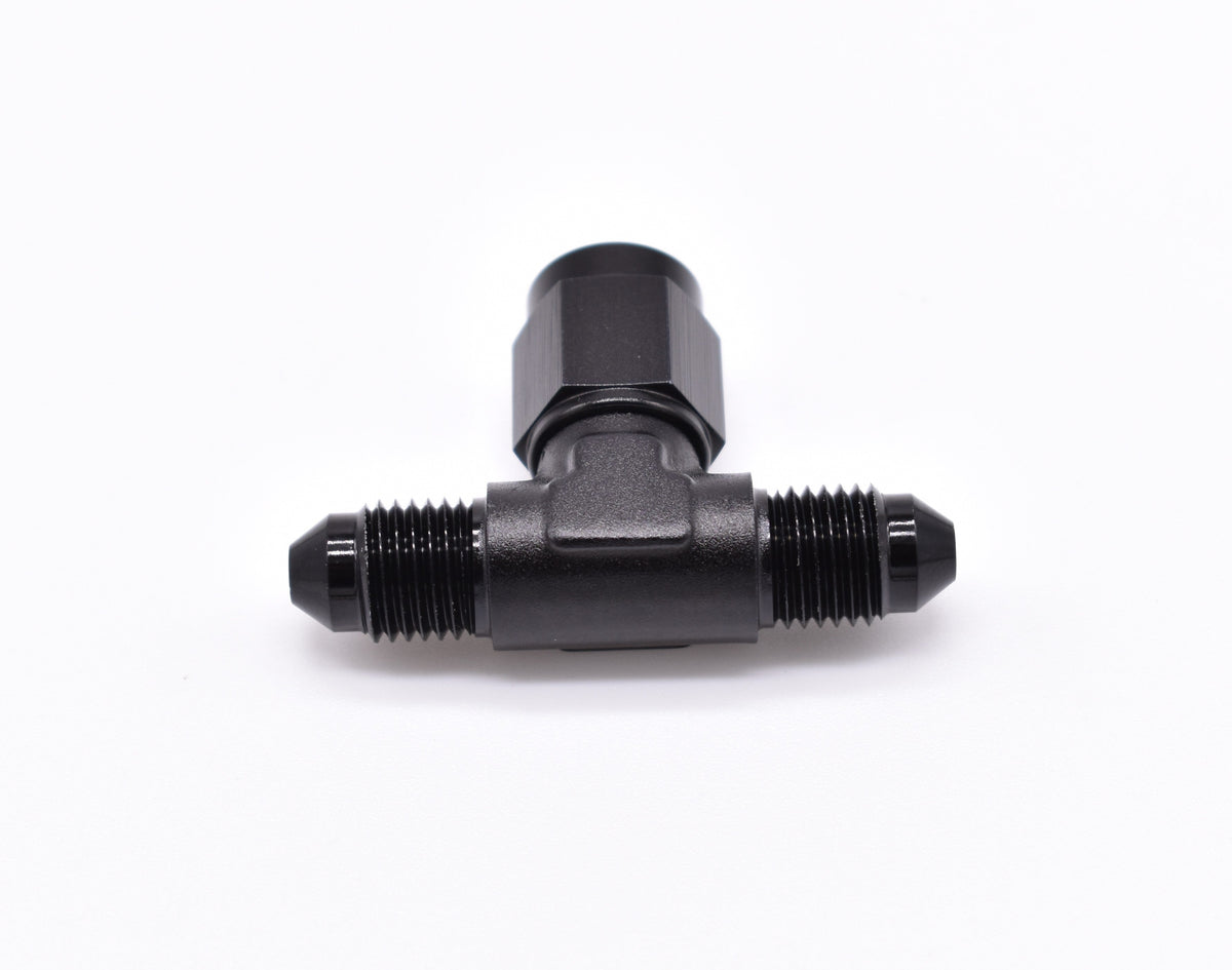 -3AN Male to -3AN Female Swivel on Side Tee Fitting PN: 456180