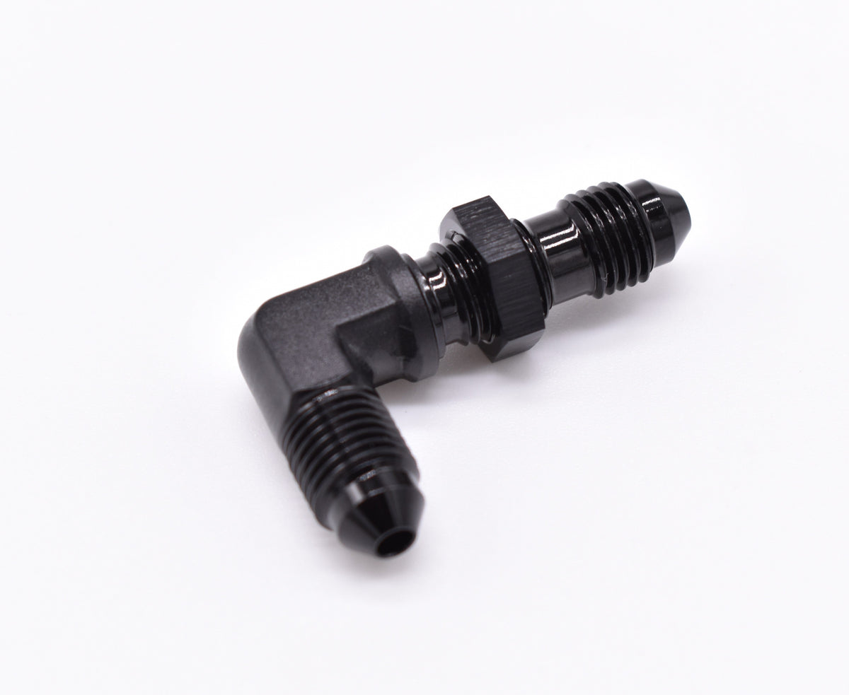 -3AN 90 Degree Bulkhead with Securing Nut PN: 456185