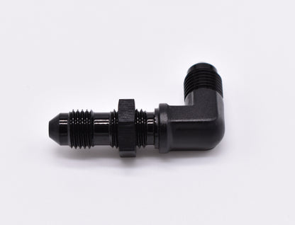 -3AN 90 Degree Bulkhead with Securing Nut PN: 456185