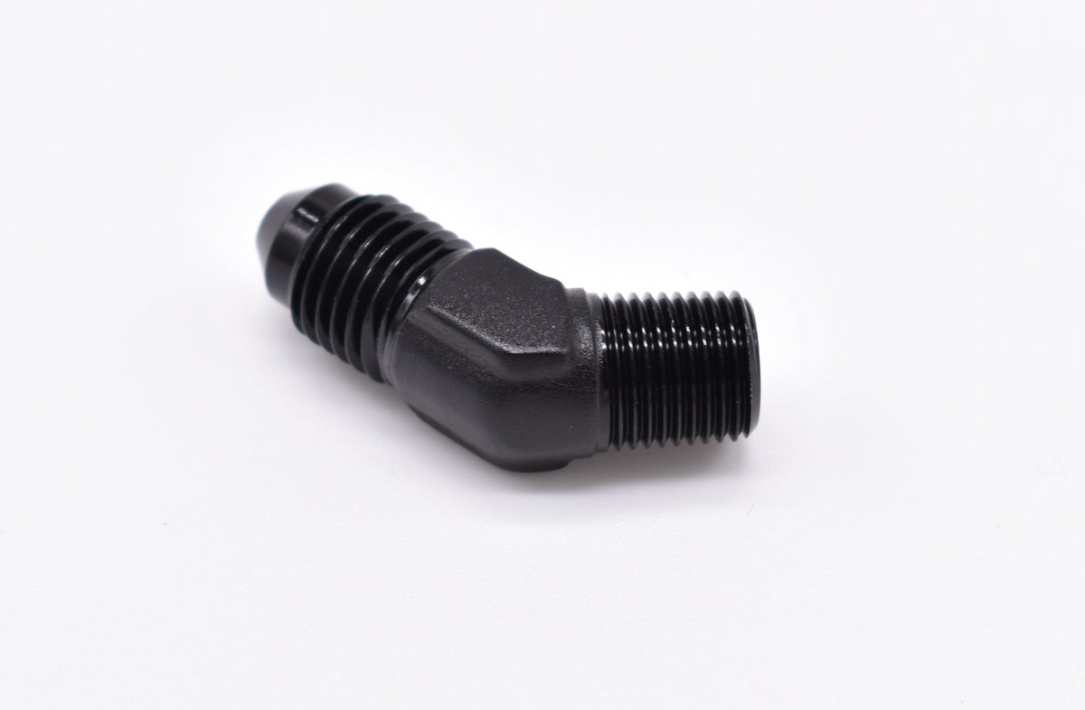 1/8" NPT to -4AN 45 Degree Adapter PN: 456193