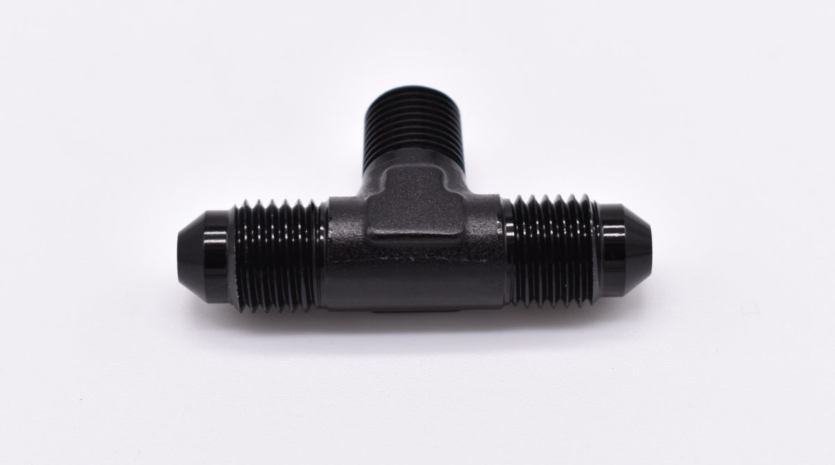 -4AN TEE to 1/8" NPT Male on Side PN: 456194
