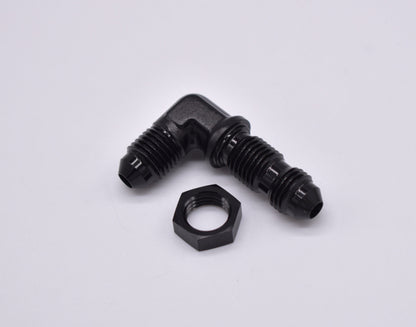 -4AN 90 Degree Bulkhead with Securing Nut PN: 456204