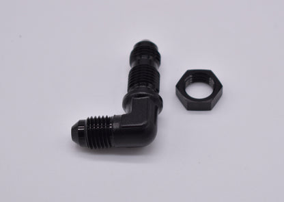 -4AN 90 Degree Bulkhead with Securing Nut PN: 456204