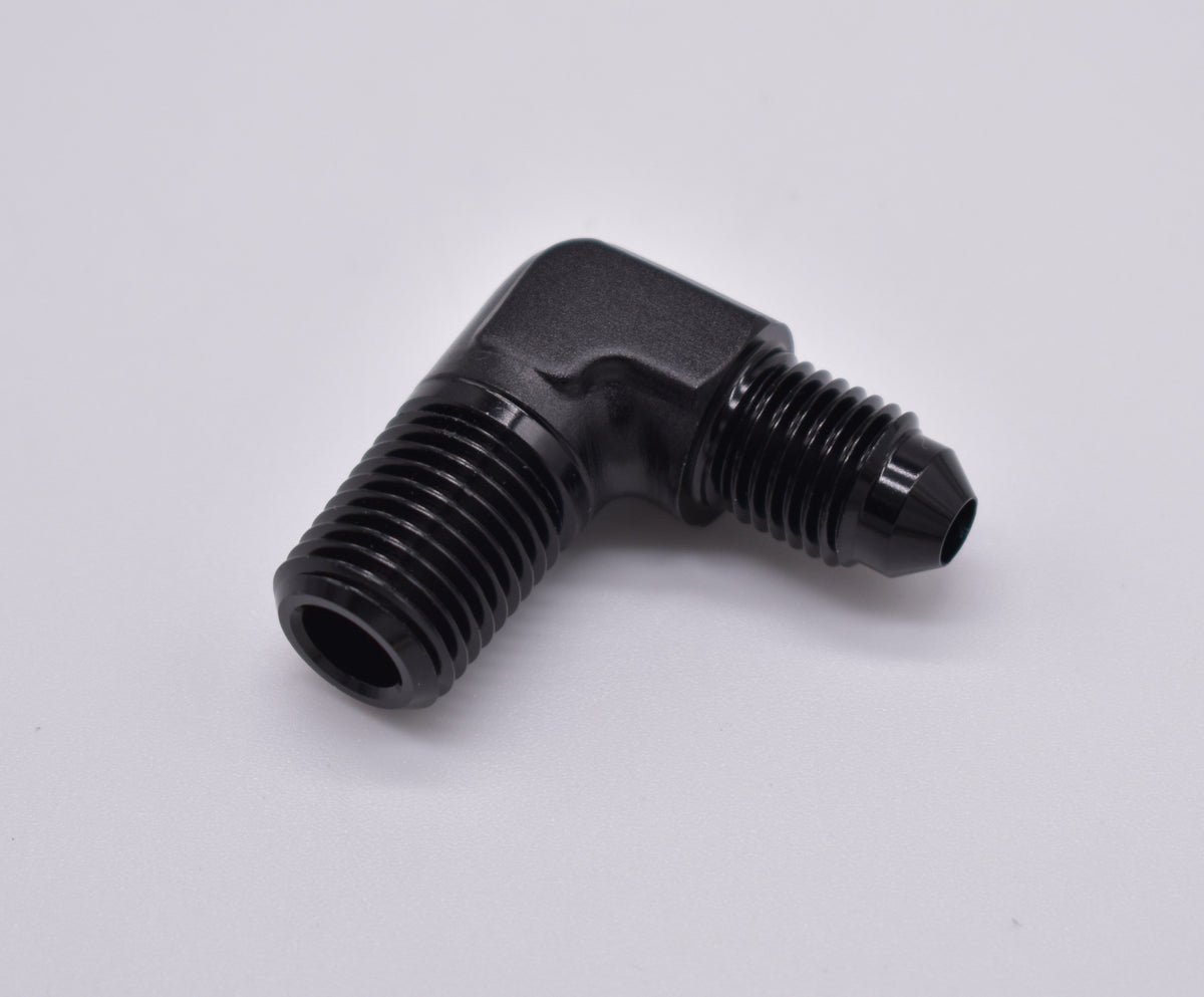 1/4" NPT to -4AN 90 Degree Adapter PN: 456206