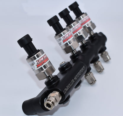 PN: 50007 LIGHTWEIGHT **Left Handed** 5 Port Remote Sensor Mount