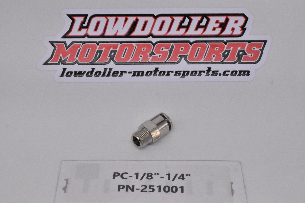 PC-1/8"-1/4"  Straight  Push Lock Fitting PN: 251001