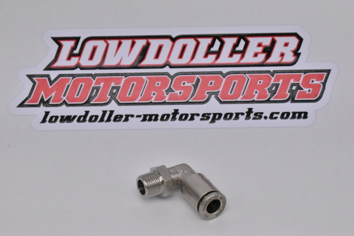 PCL-1/8"-1/4" 90° Elbow Push Lock Fittings PN: 251002
