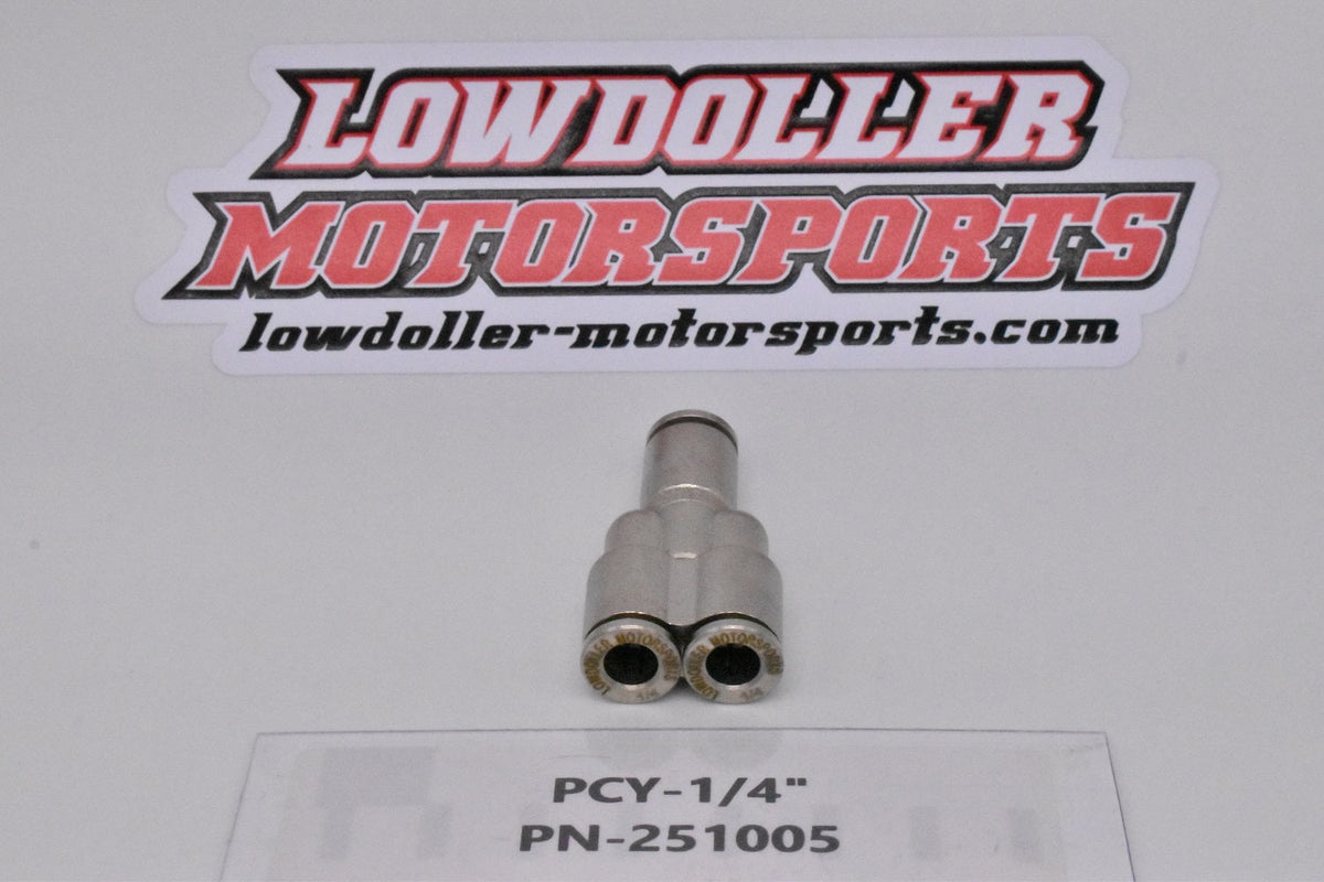 PCY-1/4"   Y Push Lock Union PN:251005