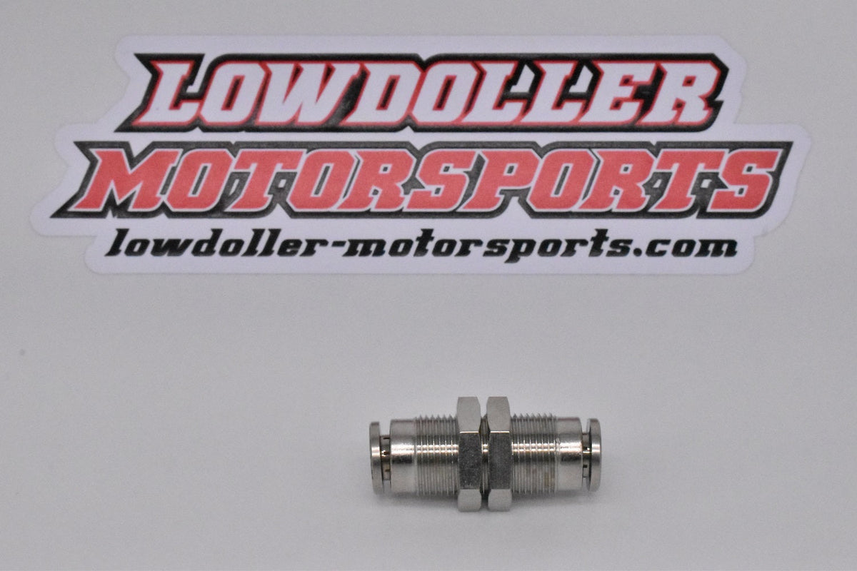 PCB-1/4" Bulkhead Push Lock Fitting PN: 251006