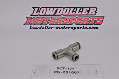 PCT-1/4" T Push Lock Union PN: 251007