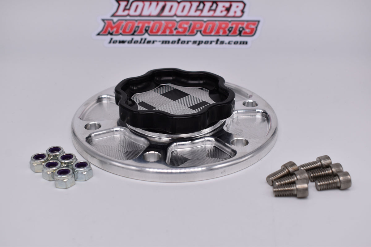 Lowdoller Motorsports 6 Bolt Flannel Fuel Cell Cap