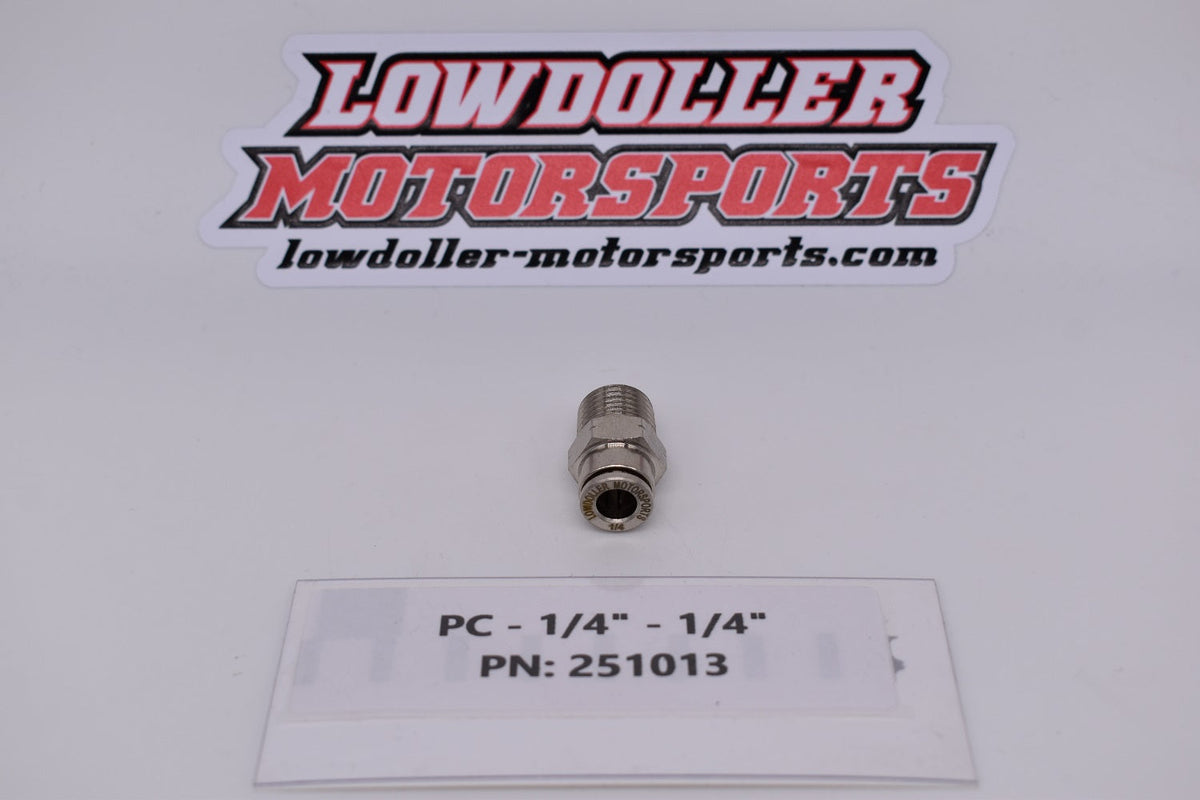 PC 1/4" - 1/4" Straight Push Lock Fitting PN: 251013