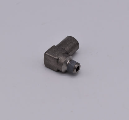 1/16" NPT Male to 1/8" NPT Female 90* Elbow Adapter PN: 251035