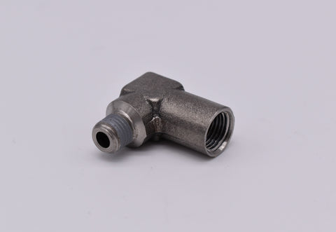 1/16" NPT Male to 1/8" NPT Female 90* Elbow Adapter PN: 251035