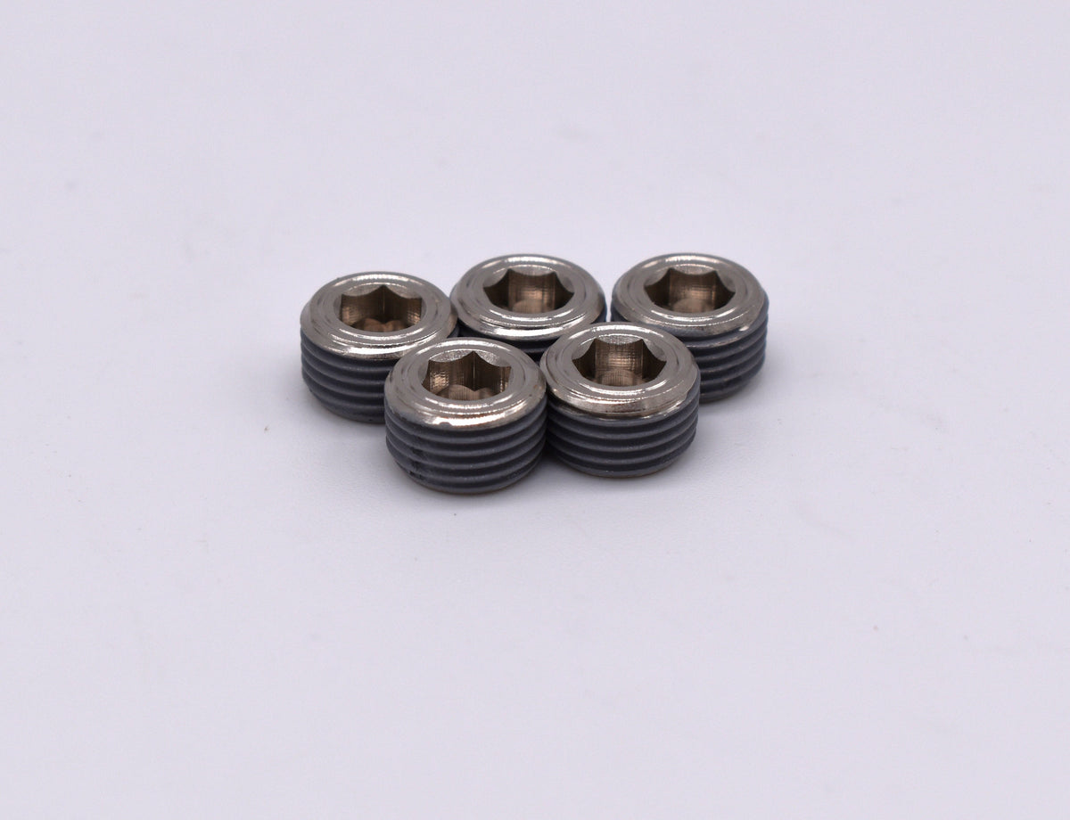 PCP -1/8" NPT Hex Plug (Pack of 5) PN:251009