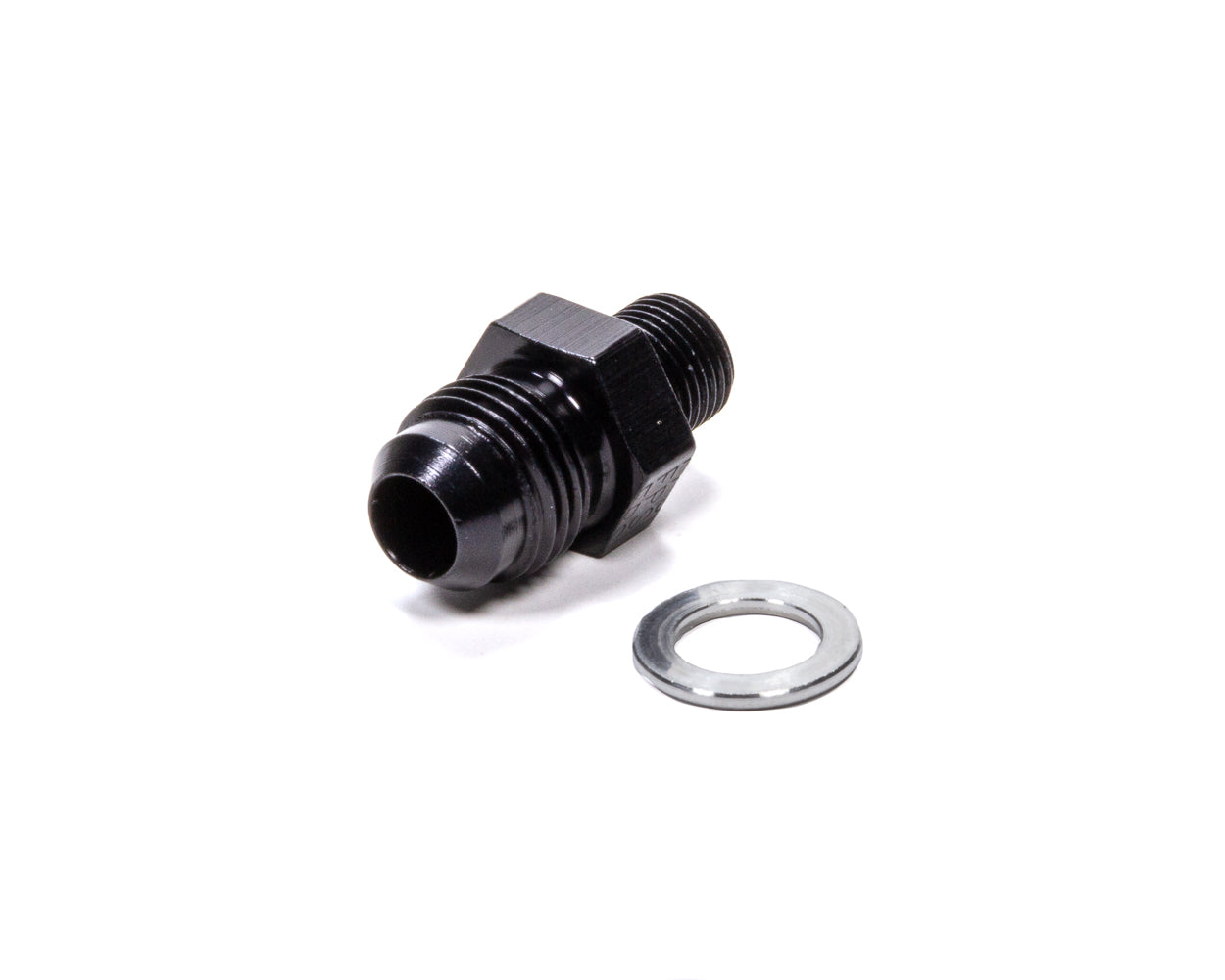 #6 x 1/8NPS Transmission Adapter Fitting Black