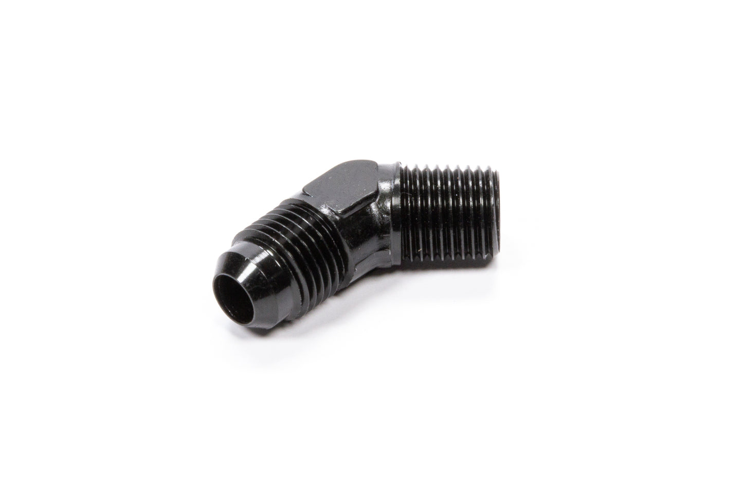 45 Deg Adapter Fitting #3 x 1/8 MPT Black