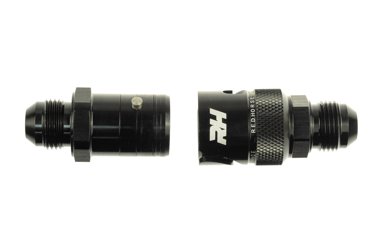 8AN Dry Break Fittings Black