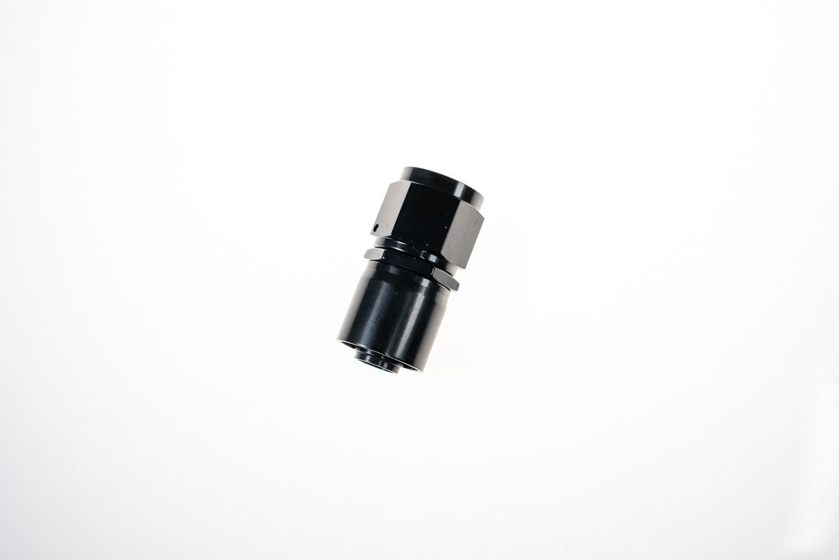 10AN Straight Crimp Hose End Black