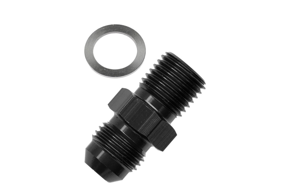 8AN Male Flare to M10x1.0 Inverted Adapter
