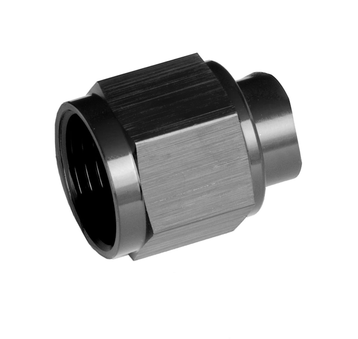 20AN Two Piece Flare Cap Nut Black