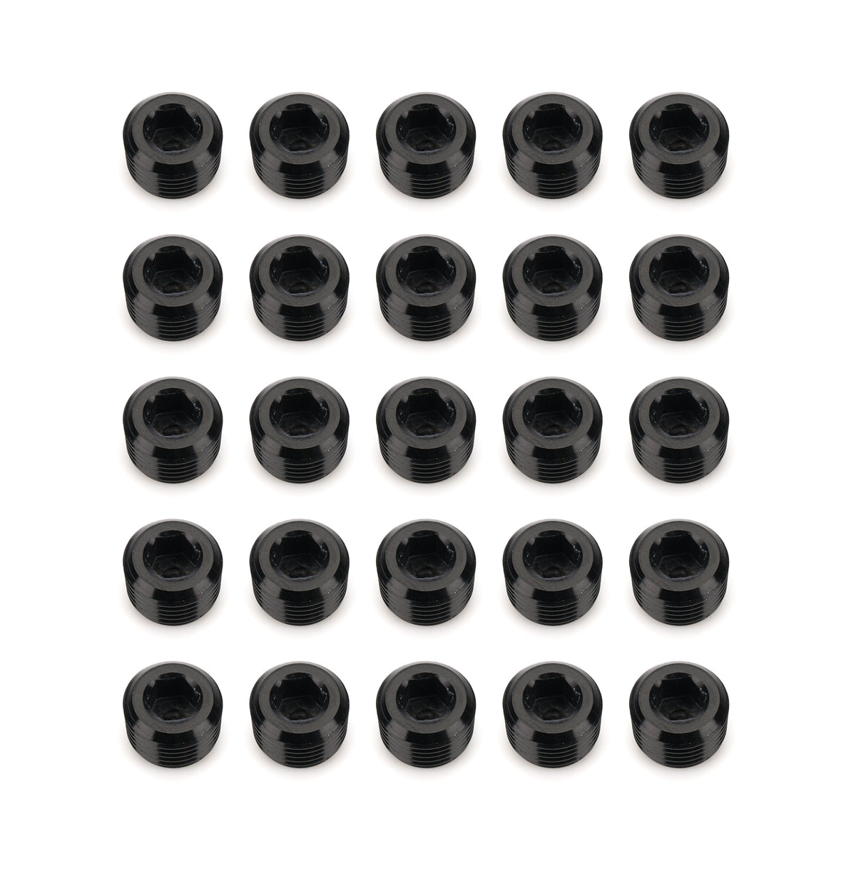 1/8in NPT Socket Head Pipe Plug 25/pkg Black