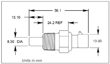 3/8 NPT Coolant Temp Sensor PN: 25036979