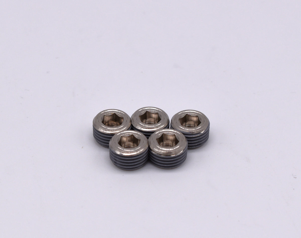 PCP -1/8" NPT Hex Plug (Pack of 5) PN:251009