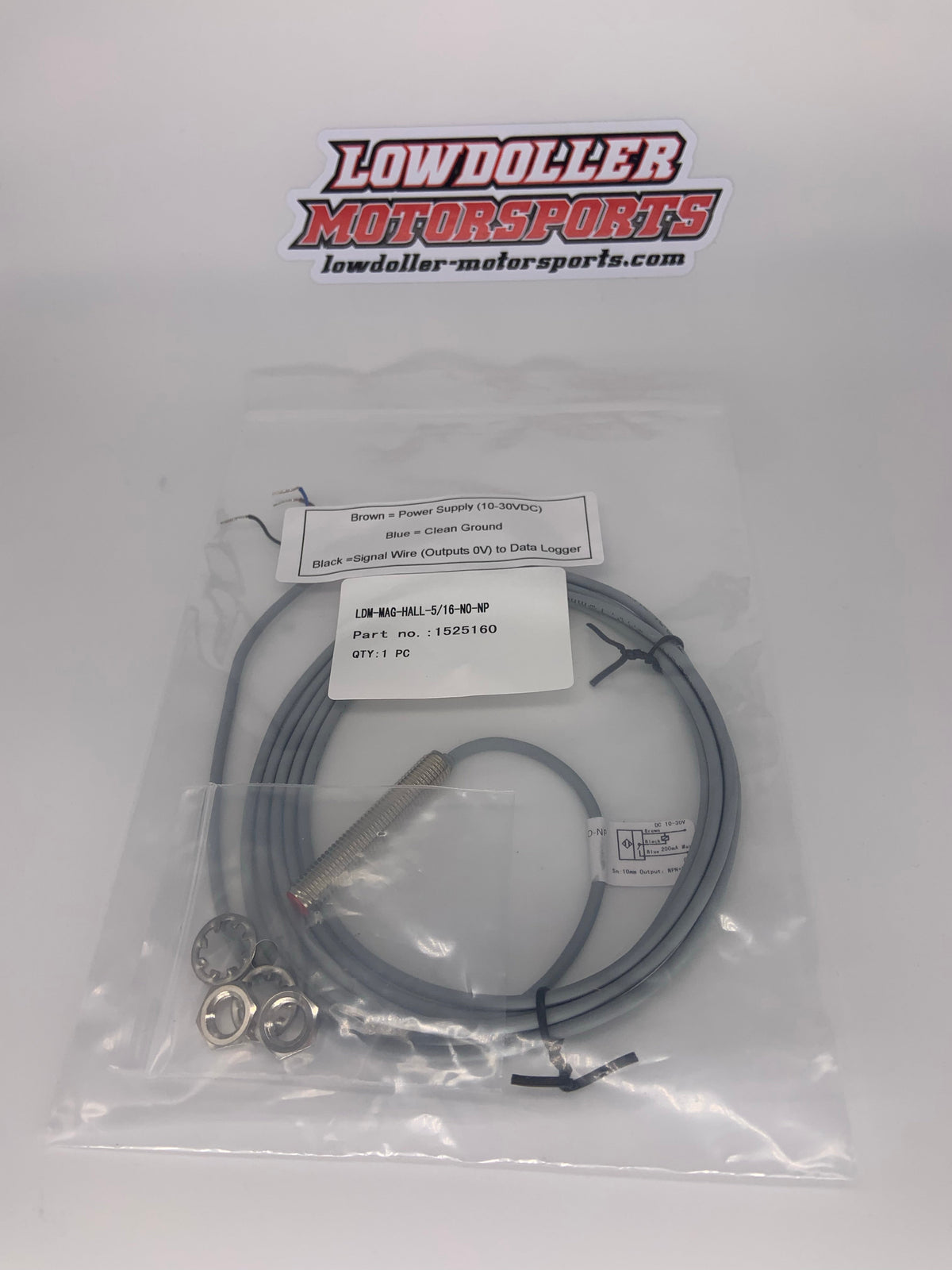 LDM-MAG-HALL-5/16-NO-NP Speed Sensor PN: 1525160