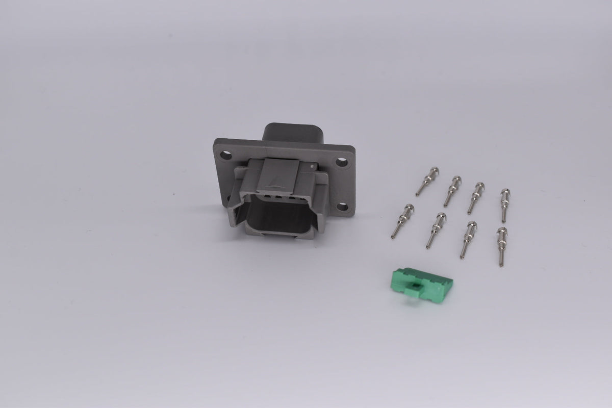 Deutsch DT 8 Pin Flanged Receptacle DT04-8P-L012    PN: 35568