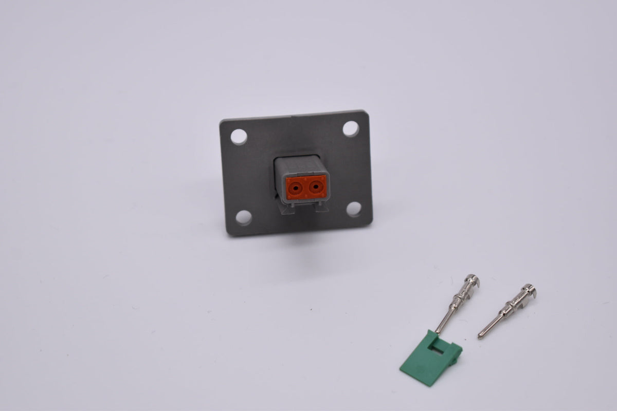 Deutsch DT 2 Pin Flanged Receptacle DT04-2P-L012    PN: 35564