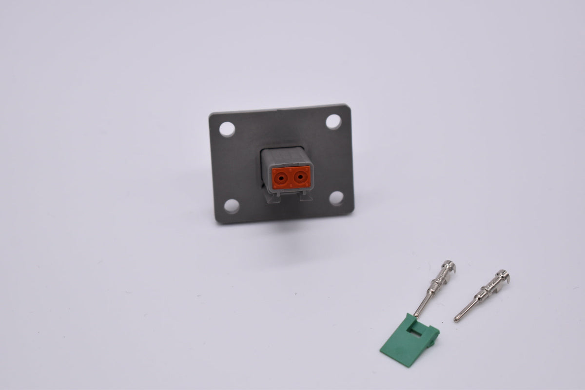 Deutsch DT 2 Pin Flanged Receptacle DT04-2P-L012    PN: 35564