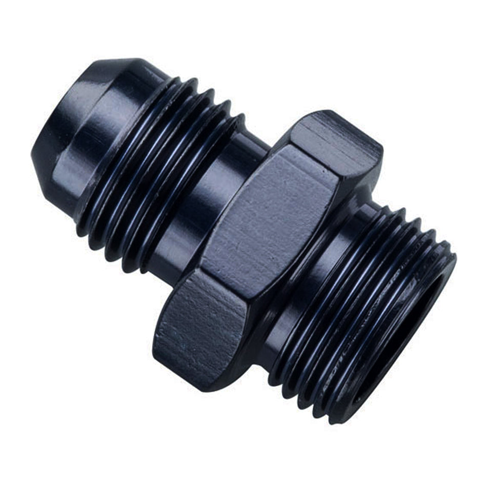 Male Adapter Fitting #6 x 11/16-18 P/S Black