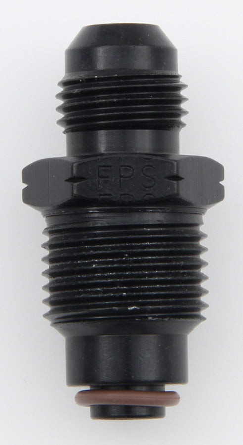 Male Adapter Fitting #6 x 18mm x 1.5 FI Black
