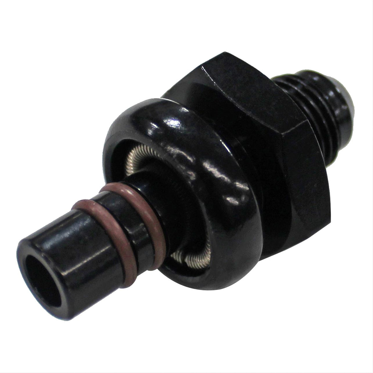 6an to Ford EFI .435 Shank Fitting Black