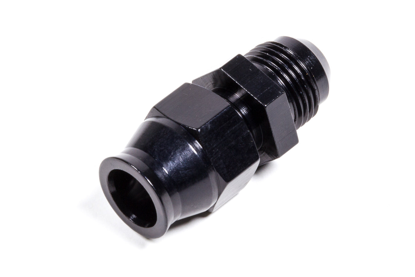 8AN Male to 1/2in Tube Adapter Fitting  Black